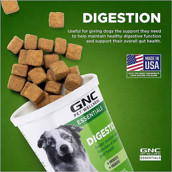 GNC Pets Digestion Soft Chews for Dogs