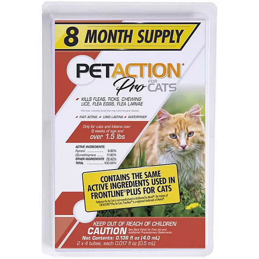 PetAction Pro Flea & Tick Treatment for Cats & Kittens