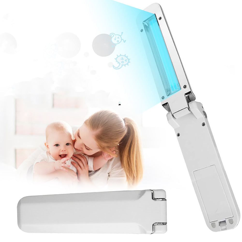 Portable USB LED Sterilize UV-C Light Handheld Lamp Home Disinfection US - Ballimart