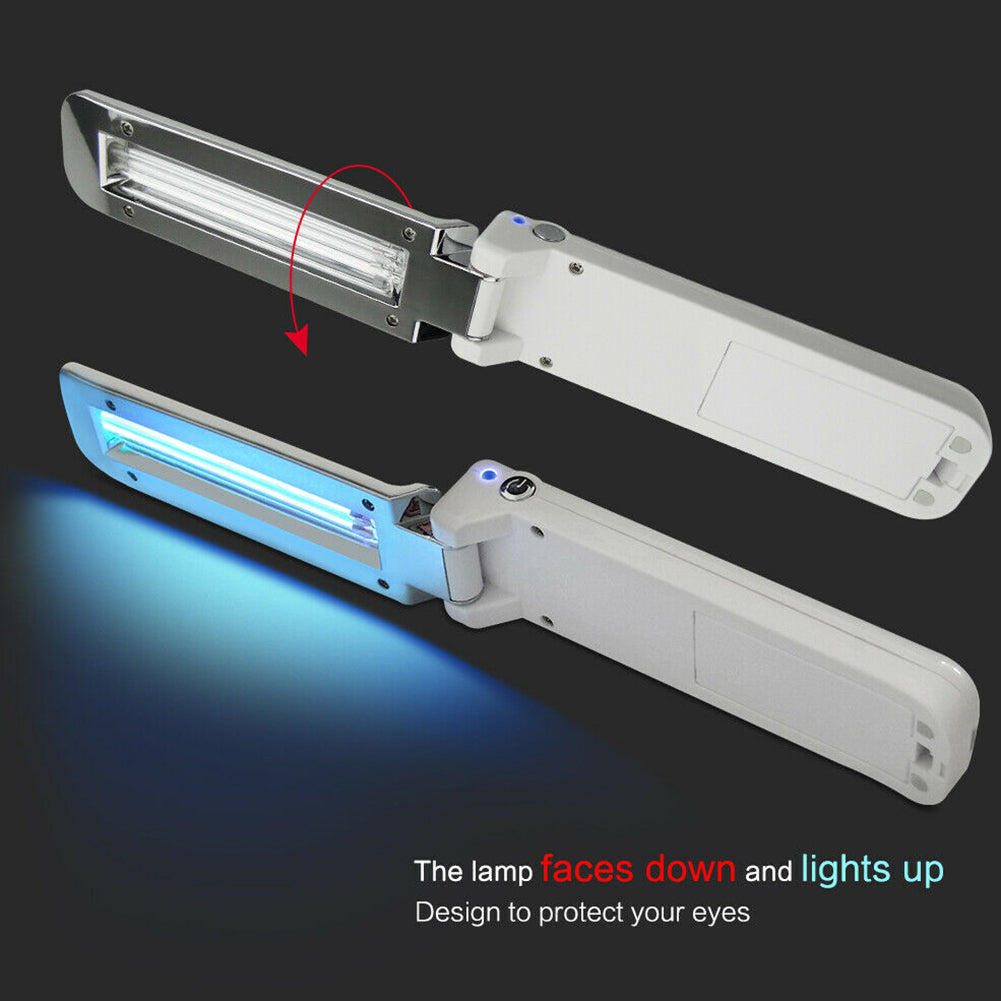 Portable USB LED Sterilize UV-C Light Handheld Lamp Home Disinfection US - Ballimart