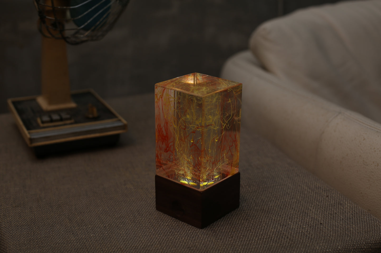 Resin table decor-Fire,Table lamp,gifts - Ballimart