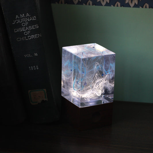 Resin Table Lamp - Ice,Table lamp,gifts - Ballimart