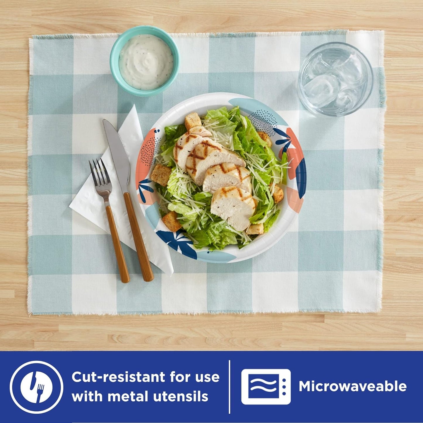 ✨ Dixie Medium Paper Plates - 8.5 Inch | 2X Stronger, Soak-Proof, & Microwave-Safe ✨ - Ballimart