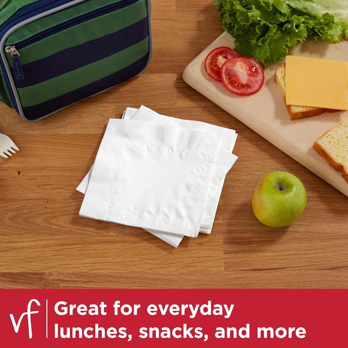 Vanity Fair Everyday Paper Napkins, 200 Count, Disposable Napkins Made Soft And Smooth For Everyday Meals - Ballimart