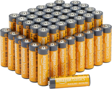 Amazon Basics 48-Pack AA Alkaline High-Performance Batteries - 1.5 Volt | 10-Year Shelf Life - Ballimart