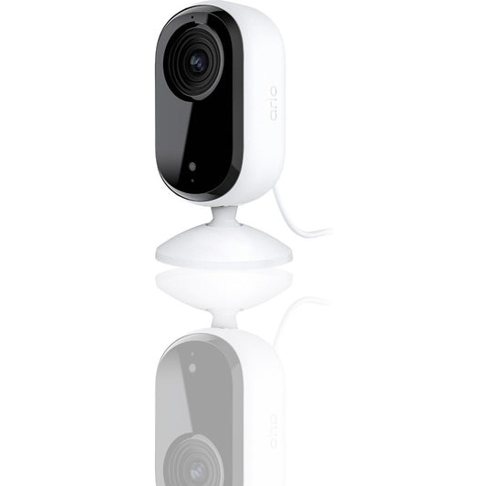 Arlo Essential Indoor 2K Security Camera | Wireless Baby Monitor & Pet Camera | Color Night Vision, 2-Way Audio, Motion Detection Alerts, Privacy Shield, Alexa & Google Compatible - White - Ballimart