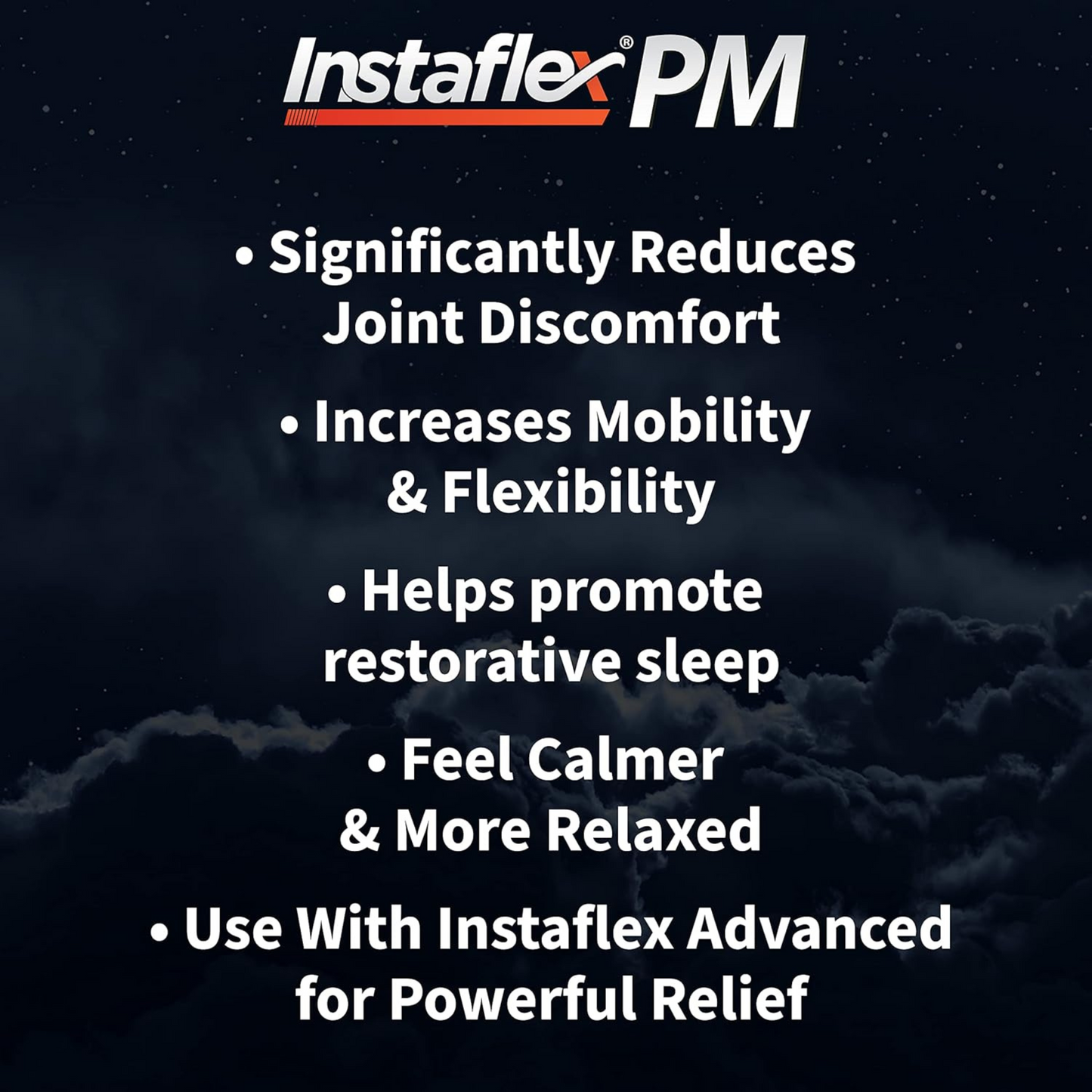Instaflex PM Nighttime Joint Support with Levagen, Tamaflex, GABA & Ashwagandha – Mobility & Sleep Aid – 60 Vegan Capsules