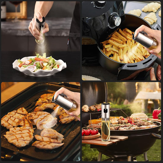 PUZMUG Olive Oil Sprayer for Cooking - 100ml Oil Mister Bottle for Air Fryer, BBQ, Baking, and Roasting | Oil Control for Healthy Cooking - Ballimart