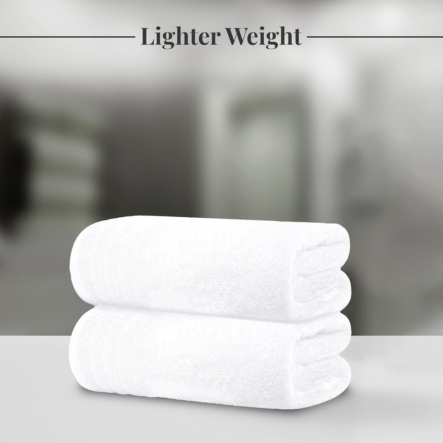 Tens Towels Pack of 4 Extra Large Bath Towels, 100% Cotton – 30 x 60 Inches, Quick-Drying, Lightweight & Super Soft - Ballimart