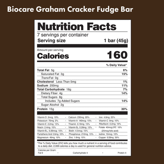 15G Protein Graham Cracker Fudge Bar