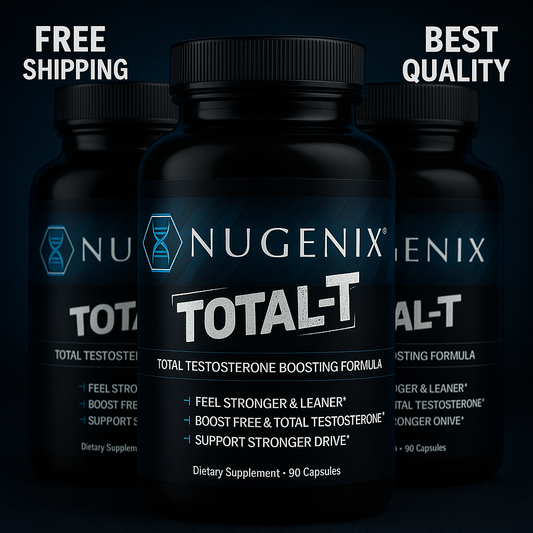 Nugenix Total-T - Free & Total Testosterone Booster - 90 Count (Three Pack) - Boosts Lean Muscle Mass & Male Vitality