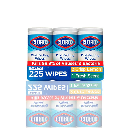 Clorox Disinfecting Wipes - Value Pack (3 x 75 Count) | Kills 99.9% of Viruses & Bacteria - Ballimart