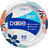 ✨ Dixie Medium Paper Plates - 8.5 Inch | 2X Stronger, Soak-Proof, & Microwave-Safe ✨
