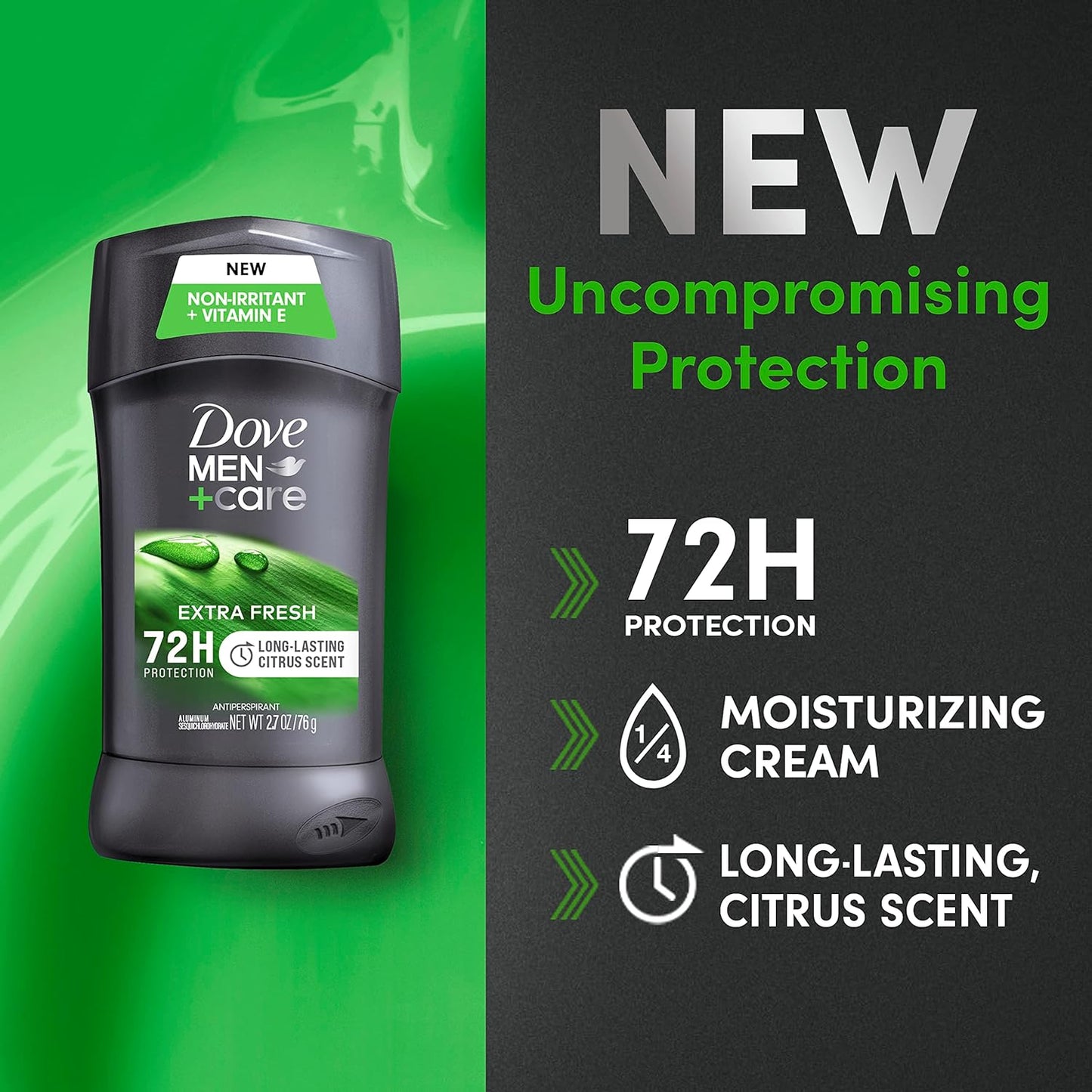 Dove Men+Care Antiperspirant Deodorant | Extra Fresh | 72-Hour Protection | 4-Pack - Ballimart