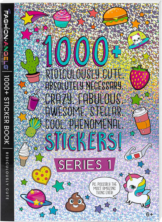 Fashion Angels 1000+ Ridiculously Cute Stickers – 40-Page Fun Sticker Book for Kids, Scrapbooking, Planners, Rewards & Gifts, Ages 6+