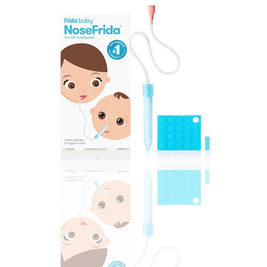 Frida Baby NoseFrida SnotSucker Nasal Aspirator with 24 Hygiene Filters – Gentle & Hygienic Baby Congestion Relief | Easy to Clean, FSA/HSA Eligible