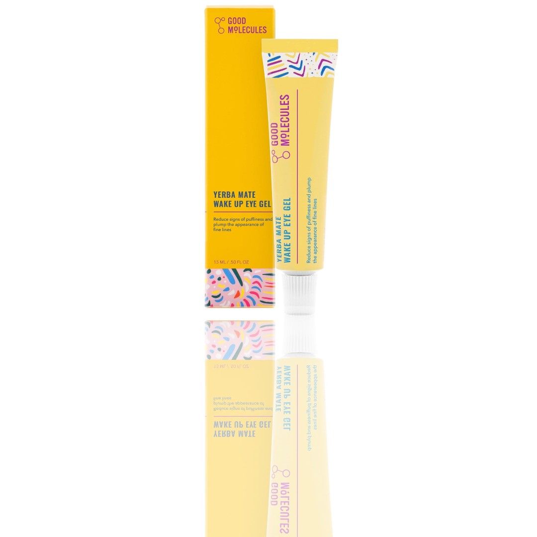 Good Molecules Yerba Mate Wake Up Eye Gel – Hydrating Eye Cream with Yerba Mate, Caffeine, & Hyaluronic Acid for Puffy Eyes and Dark Circles - Ballimart