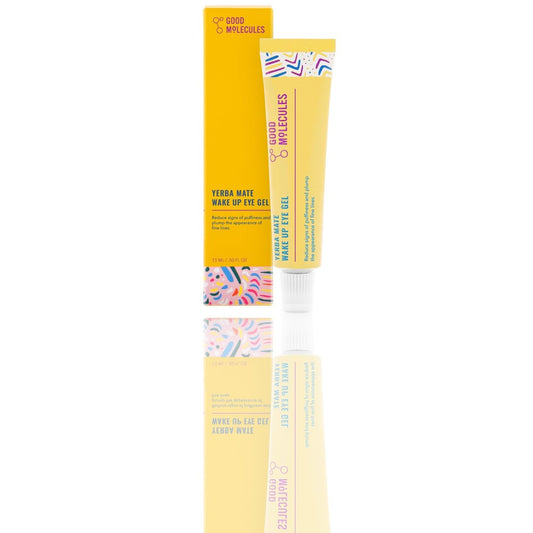 Good Molecules Yerba Mate Wake Up Eye Gel – Hydrating Eye Cream with Yerba Mate, Caffeine, & Hyaluronic Acid for Puffy Eyes and Dark Circles - Ballimart