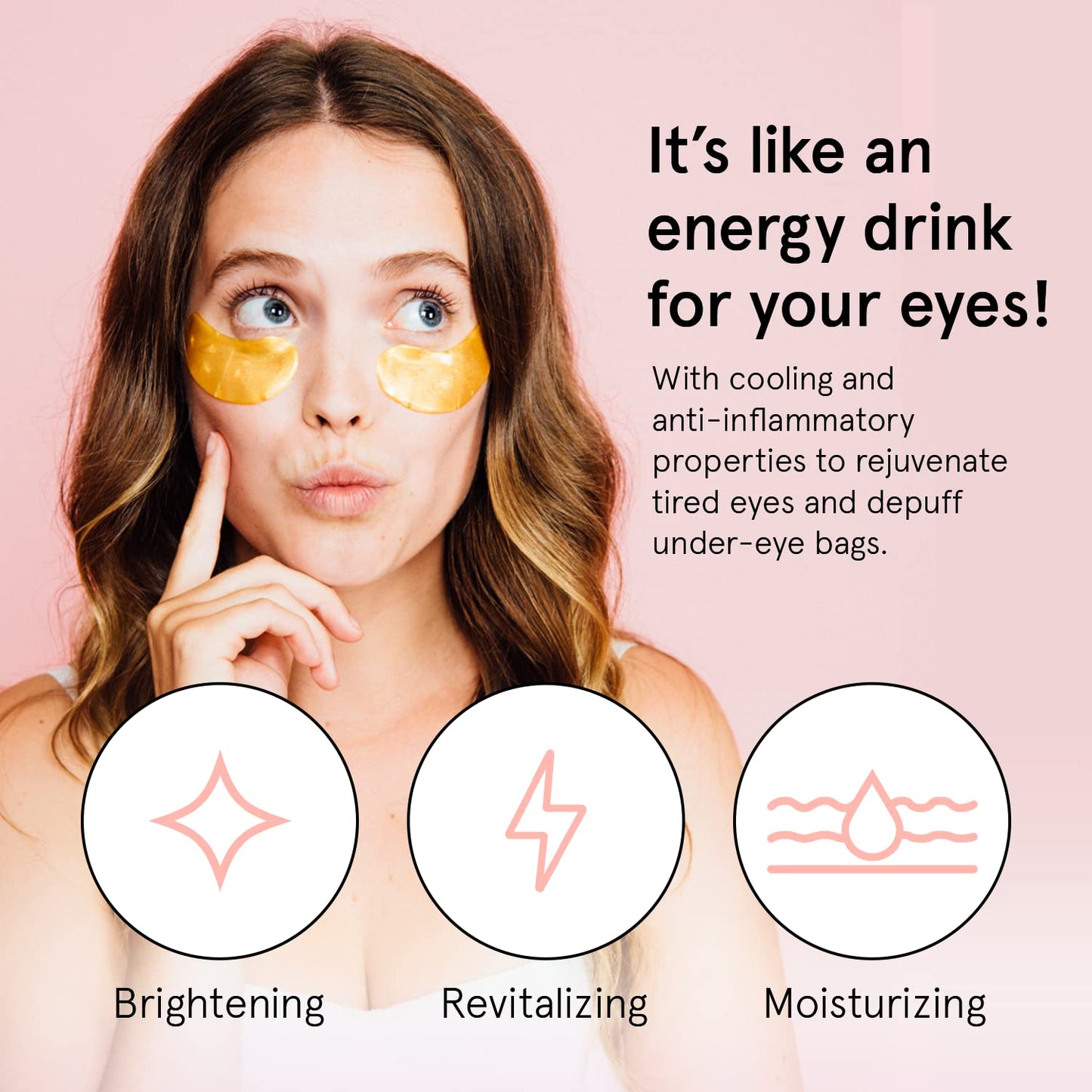 Grace & Stella Under Eye Mask (Gold, 24 Pairs) - Reduce Dark Circles & Puffy Eyes | Vegan & Cruelty-Free - Ballimart