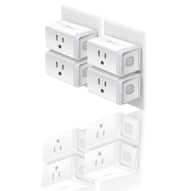 Kasa Smart Plug HS103P4 – 15A Wi-Fi Outlet, Works with Alexa & Google Home, No Hub Required, Remote Control, Timer & Scheduling Features, UL Certified, 4-Pack, White