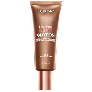 L'Oreal Paris True Match Lumi Glotion – Natural Glow Enhancer & Illuminator Highlighter for a Radiant Sun-Kissed Look, 904 Deep, 1.35 oz