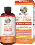 MaryRuth's Liquid Multivitamin with Lustriva® | Biotin 10000mcg for Hair Growth, Thicker Hair, Wrinkle & Skin Care | Vegan & Clinically Tested Multivitamin for Women | 15.22 Fl Oz