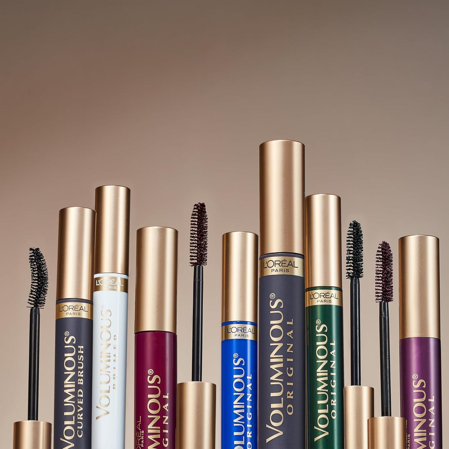 L’Oreal Paris Makeup Voluminous Original Volume Building Mascara | Black Brown | 0.28 fl. oz. | 5X Fuller Lashes | Clump-Free, Smudge-Resistant Formula - Ballimart