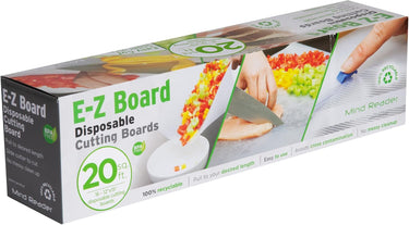 Mind Reader E-Z Board Disposable Plastic Cutting Board - 20 Sq. Ft | BPA-Free, Recyclable & Convenient - Ballimart