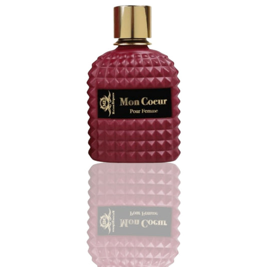Mon Coeur Femme Eau de Parfum - A Romantic Symphony of Florals & Fruits, 3.4 Oz - Ballimart