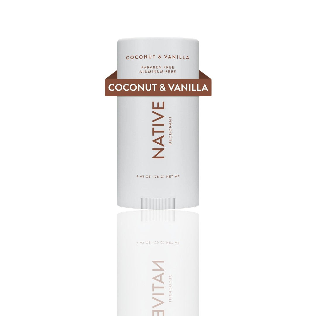 Native Coconut & Vanilla Deodorant | Aluminum-Free, 72-Hour Odor Control for Women & Men | Natural Deodorant with Baking Soda, Coconut Oil & Shea Butter | Paraben & Phthalate Free, 2.65oz - Ballimart