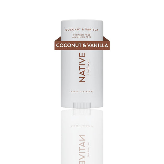Native Coconut & Vanilla Deodorant | Aluminum-Free, 72-Hour Odor Control for Women & Men | Natural Deodorant with Baking Soda, Coconut Oil & Shea Butter | Paraben & Phthalate Free, 2.65oz - Ballimart