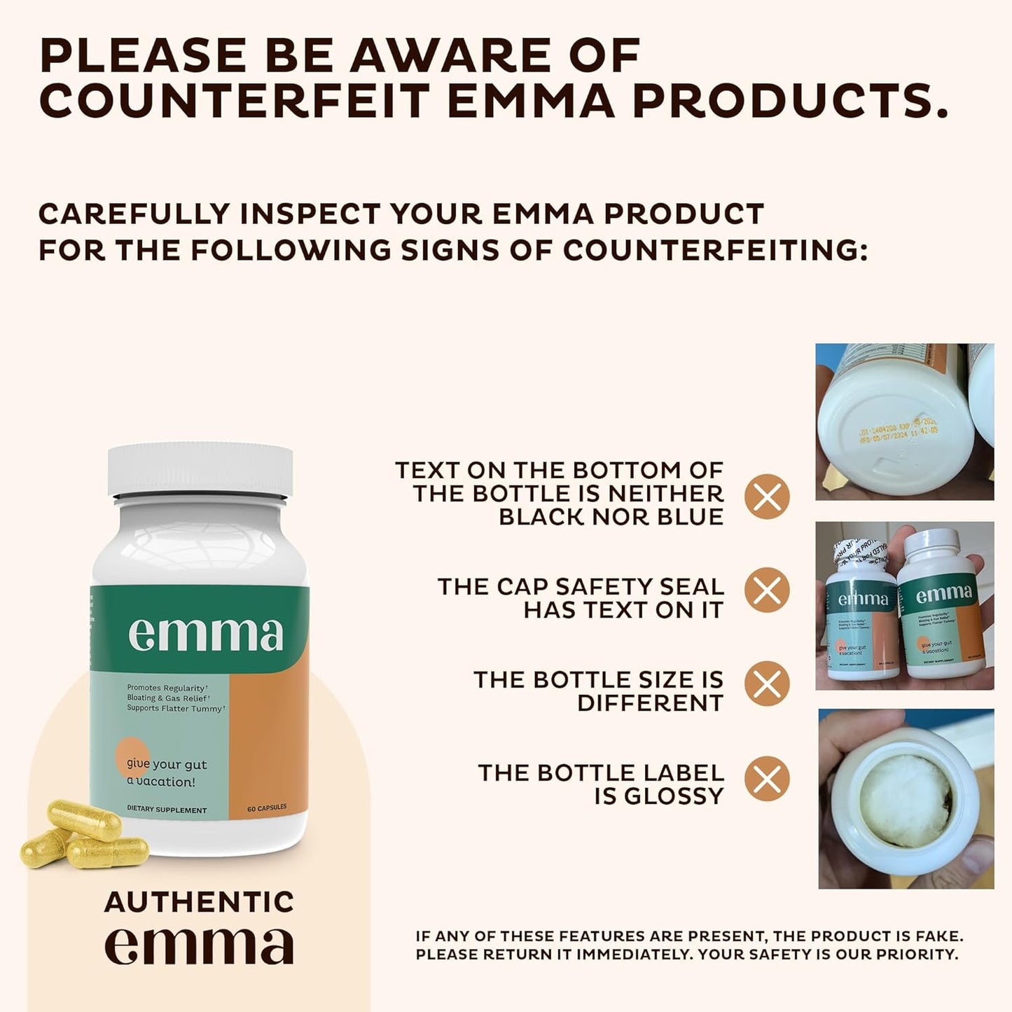 Emma Gut Health Gas & Bloating Relief Constipation Leaky Gut Repair - Ballimart