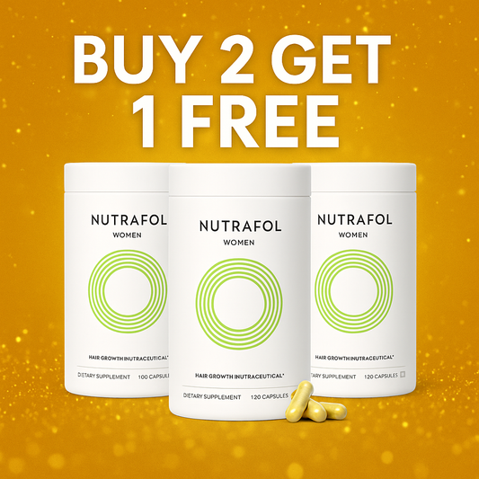 Nutrafol Women's Hair Growth Supplements – Three Pack – Ages 18–44 – Clinically Proven for Visibly Thicker & Stronger Hair – Dermatologist Recommended – 1-Month Supply Each
