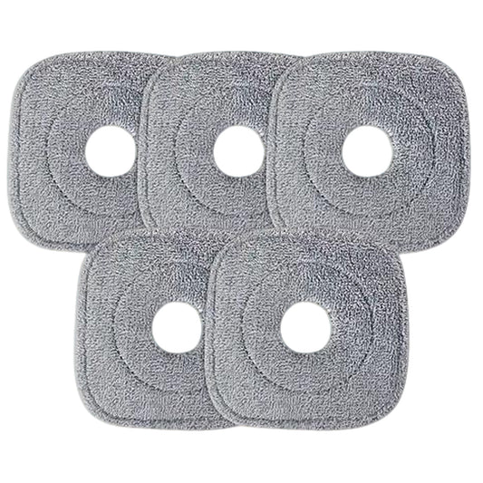 NewHome 5Pcs Microfiber Mop Pads - Reusable Washable Cloth Mop Flat Replacement Heads - Ballimart