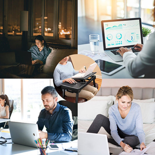 Foldable Laptop Table Bed Notebook Desk - Ballimart