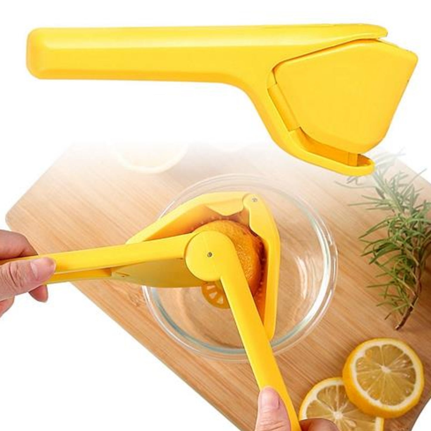Manual Lemon Squeezer - Fold Flat Design, Effortless Hand Juicer with Sideways Pivot - Ballimart