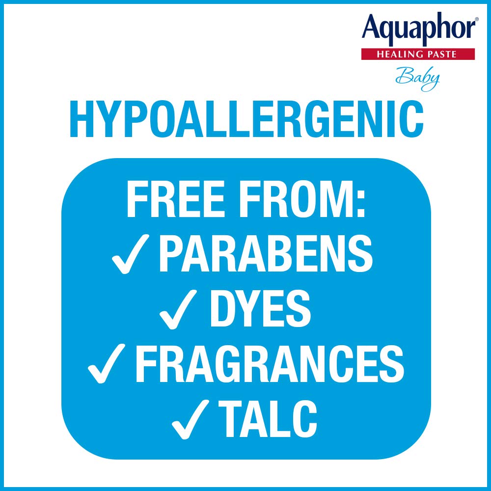 Aquaphor Baby Diaper Rash Paste – Maximum Strength Relief & Protection (3.5 Oz Tube)