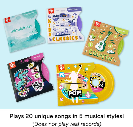 Fisher-Price Rockin’ Record Player – Musical Toy for Kids, 20 Songs in 5 Styles, Pretend Play for Ages 3+ - Ballimart