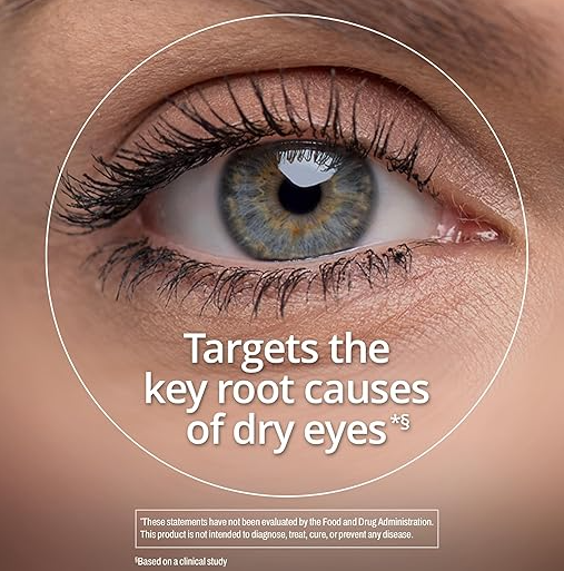 BLINK NutriTears Clinically Proven Supplement for Dry Eyes, 50 Softgels, Eye Care Supplement to Hydrate Eyes from Within for Long Lasting Relief You Can Feel