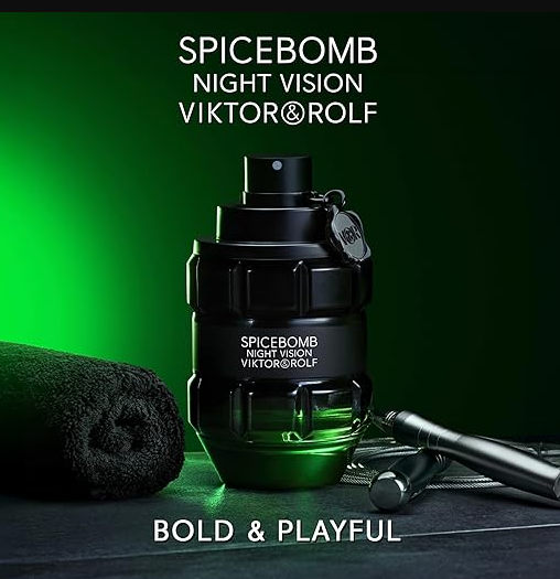 Viktor&Rolf - Spicebomb Nightvision Eau de Toilette - Warm, Spicy & Fresh - Cologne for Men - with Notes of Bergamot Citrus, Black Spices & Rosemary