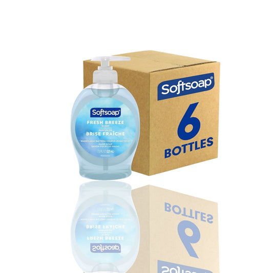 ✨ Softsoap Liquid Hand Soap, Fresh Breeze - 7.5 fl oz (Pack of 6) | Gentle, Dermatologist Tested ✨ - Ballimart