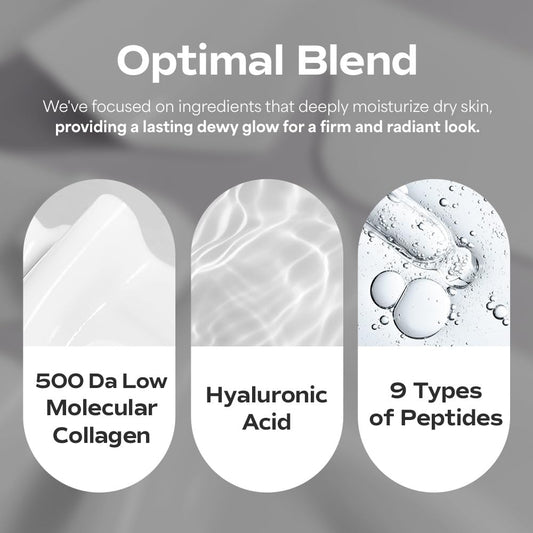 SUNGBOON EDITOR Deep Collagen Overnight Mask | Hydrating Korean Face Mask with 2,160,000PPB Collagen | Improves Elasticity & Soothes Sensitive Skin | 37gx4ea