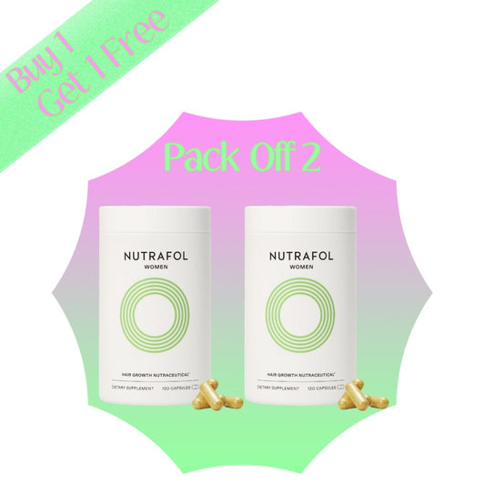 Nutrafol Women's Hair Growth Supplements – Two Pack – Ages 18–44 – Clinically Proven for Thicker, Stronger Hair – Dermatologist Recommended – 1 Month Supply Each