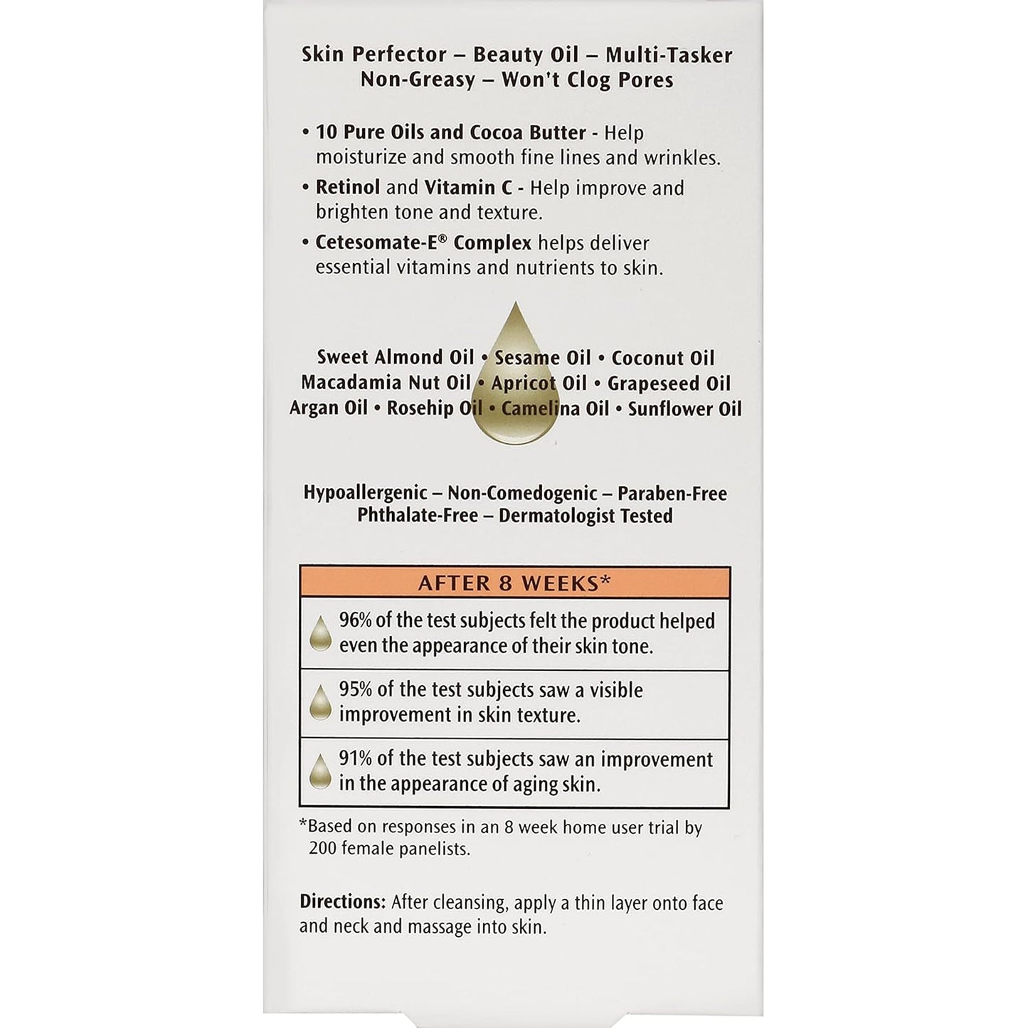 Palmer's Cocoa Butter Formula Moisturizing Skin Therapy Oil for Face with Vitamin E, C