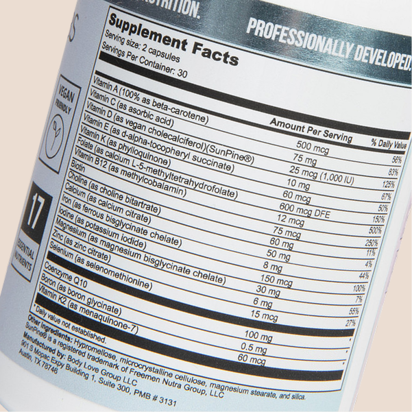 Women’s Daily Multivitamin – Complete Brain, Heart, Bone, and Immune Support
