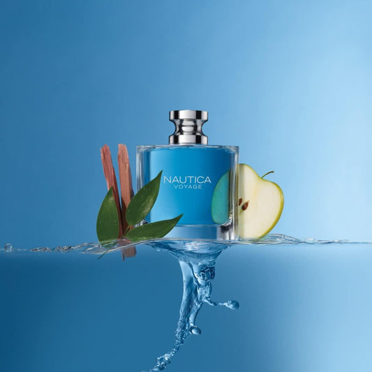 Nautica Voyage Eau de Toilette for Men – Fresh, Romantic, and Fruity Scent with Woody & Aquatic Notes – Ideal Day Wear (100 ml/3.4 fl oz) - Ballimart