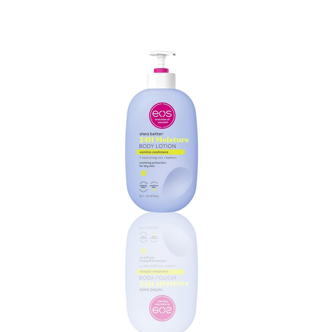 eos Shea Better Body Lotion - Vanilla Cashmere, 24-Hour Moisture, Lightweight, Non-Greasy, Vegan & Cruelty-Free, 16 fl oz - Ballimart