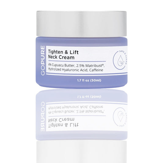 goPure Neck Firming Cream - Anti-Aging Cream for a Firmer, Smoother Neck & Chest | Pro-Active Firming Complex, 1.7 oz - Ballimart