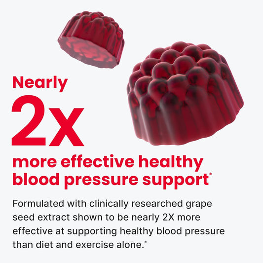 HumanN SuperBeets Heart Gummies 3-Pack – Sugar-Free Beetroot & Grape Seed Extract for Heart Health, Energy & Circulation – Pomegranate Berry Flavor, 60 Gummies Each