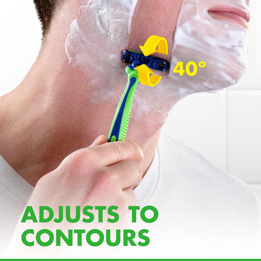 Gillette Sensor3 Sensitive Men's Disposable Razor - 12 Pack | Gentle Shaving with Comfortgel Technology ✨ - Ballimart